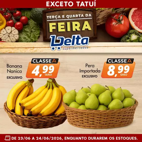 Catálogo Delta Supermercados | Ofertas exclusivas e pechinchas | 2026-06-23T00:00:00.000Z - 2026-06-24T00:00:00.000Z