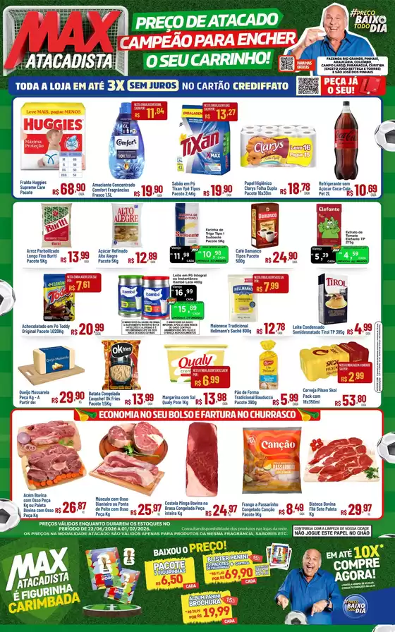 Catálogo Max Atacadista em Itaperuçu | Ofertas exclusivas | 2026-06-22T00:00:00.000Z - 2026-07-01T00:00:00.000Z