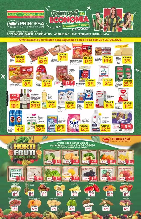 Catálogo Princesa Supermercados | Campeã da Economia 07- 22 a 25/06 | 2026-06-22T00:00:00.000Z - 2026-06-26T00:00:00.000Z