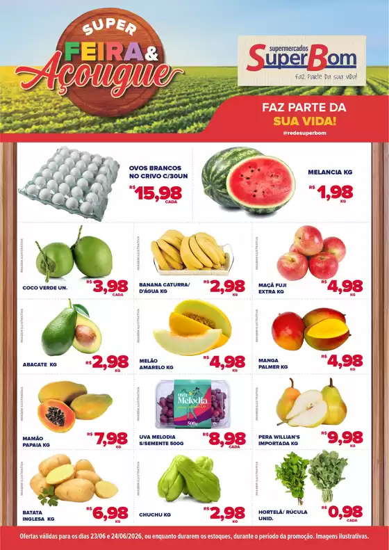 Catálogo Super Bom | Encarte FLV SB - 23/06 - 24/06 | 2026-06-23T00:00:00.000Z - 2026-06-24T00:00:00.000Z