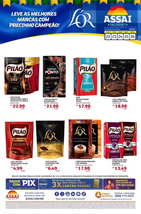 Catálogo Assaí Atacadista | Encarte Assaí Atacadista 48053-328 | 2026-06-23T00:00:00.000Z - 2026-06-26T00:00:00.000Z