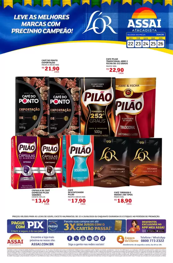 Catálogo Assaí Atacadista | Encarte Assaí Atacadista 48053-822 | 2026-06-23T00:00:00.000Z - 2026-06-26T00:00:00.000Z
