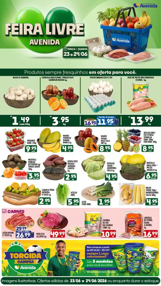 Catálogo Supermercados Avenida em Capoeiras | Ofertas e promoções atuais | 2026-06-23T00:00:00.000Z - 2026-06-24T00:00:00.000Z