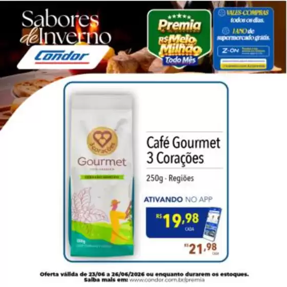 Catálogo Supermercados Condor | Ofertas especiais atraentes para todos | 2026-06-23T00:00:00.000Z - 2026-06-26T00:00:00.000Z