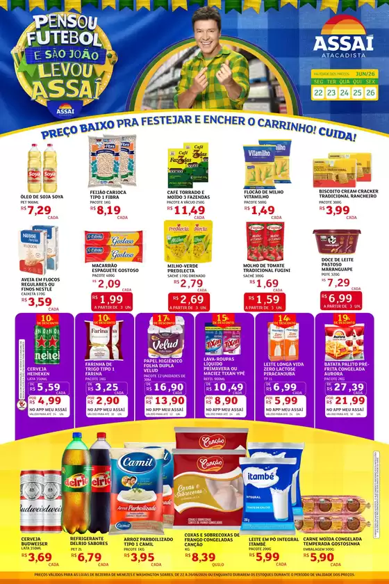 Catálogo Assaí Atacadista | Encarte Assaí Atacadista 47868-105 | 2026-06-23T00:00:00.000Z - 2026-06-26T00:00:00.000Z