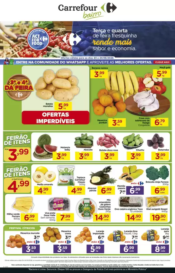 Catálogo Carrefour Bairro | Ofertas e promoções atuais | 2026-06-23T00:00:00.000Z - 2026-06-24T00:00:00.000Z