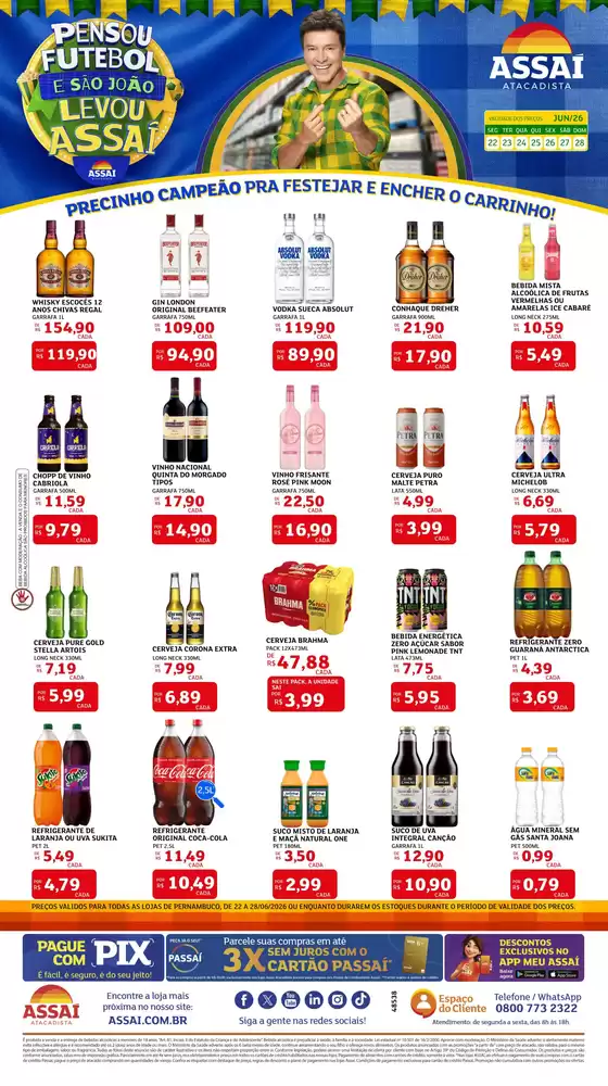 Catálogo Assaí Atacadista | Encarte Assaí Atacadista 48538-71 | 2026-06-23T00:00:00.000Z - 2026-06-28T00:00:00.000Z