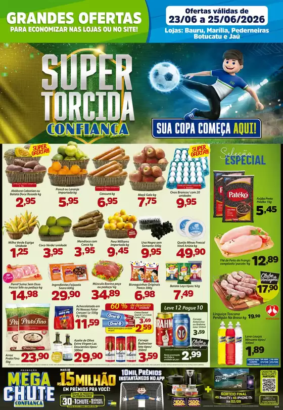 Catálogo Confiança Supermercados | Tabloide rede 2306 2026 WPP | 2026-06-23T00:00:00.000Z - 2026-06-25T00:00:00.000Z