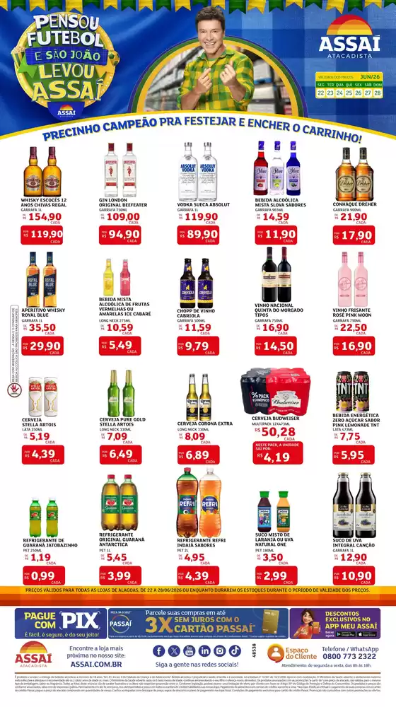Catálogo Assaí Atacadista | Encarte Assaí Atacadista 48538-561 | 2026-06-23T00:00:00.000Z - 2026-06-28T00:00:00.000Z