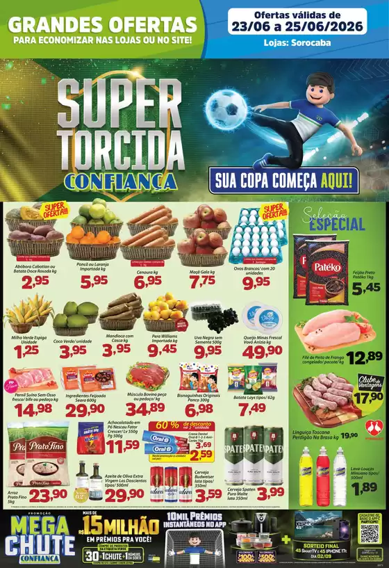 Catálogo Confiança Supermercados | Tabloide sorocaba 2306 2026 WPP | 2026-06-23T00:00:00.000Z - 2026-06-25T00:00:00.000Z