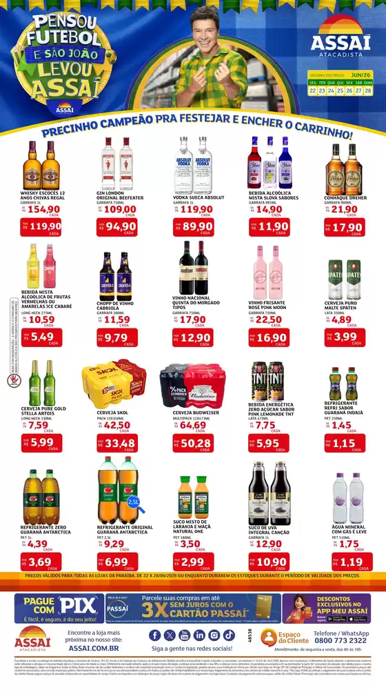 Catálogo Assaí Atacadista | Encarte Assaí Atacadista 48538-562 | 2026-06-23T00:00:00.000Z - 2026-06-28T00:00:00.000Z