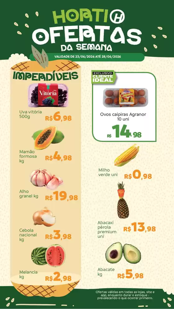Catálogo Hiperideal Supermercados | Melhores ofertas para compradores econômicos | 2026-06-23T00:00:00.000Z - 2026-06-29T00:00:00.000Z