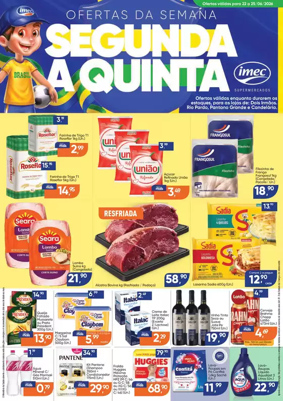 Catálogo Imec Supermercados | BAIXA 15683 IMEC Ofertas da Semana Cluster B 22 a 25 06 26 | 2026-06-23T00:00:00.000Z - 2026-06-25T00:00:00.000Z