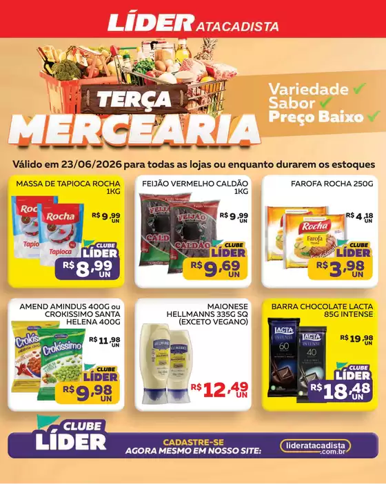 Catálogo Líder Atacadista | Cópia encarte terça da padaria e mer | 2026-06-23T00:00:00.000Z - 2026-06-23T00:00:00.000Z