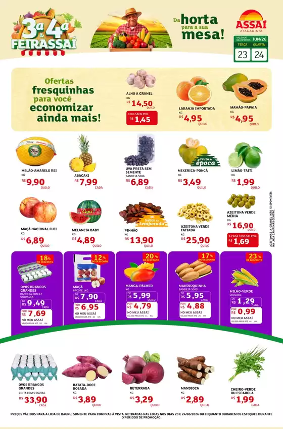 Catálogo Assaí Atacadista | Encarte Assaí Atacadista 48626-960 | 2026-06-23T00:00:00.000Z - 2026-06-24T00:00:00.000Z