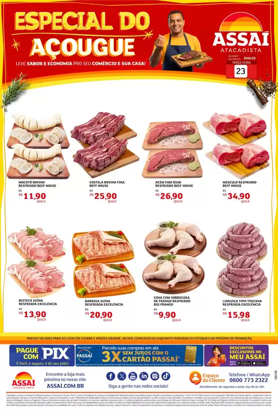 Catálogo Assaí Atacadista | Encarte Assaí Atacadista 48436-462 | 2026-06-23T00:00:00.000Z - 2026-06-23T00:00:00.000Z