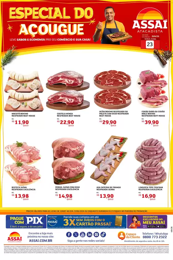 Catálogo Assaí Atacadista | Encarte Assaí Atacadista 48436-460 | 2026-06-23T00:00:00.000Z - 2026-06-23T00:00:00.000Z