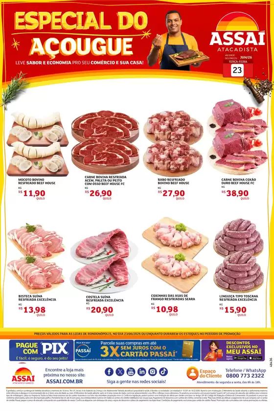 Catálogo Assaí Atacadista | Encarte Assaí Atacadista 48436-461 | 2026-06-23T00:00:00.000Z - 2026-06-23T00:00:00.000Z