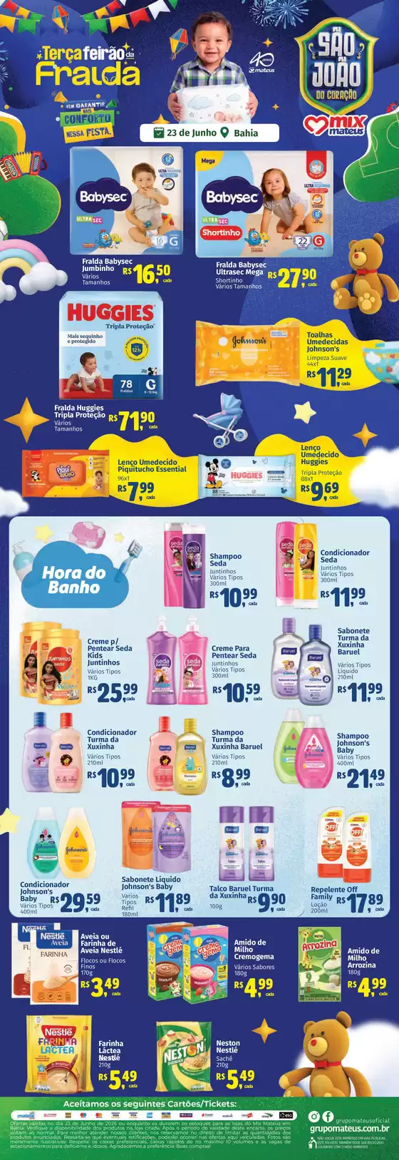 Catálogo Supermercados Mateus | Terça da Fralda | 2026-06-23T00:00:00.000Z - 2026-06-23T00:00:00.000Z