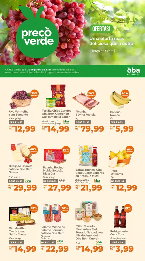 Catálogo Oba Hortifruti | Novas ofertas para descobrir | 2026-06-23T00:00:00.000Z - 2026-06-25T00:00:00.000Z