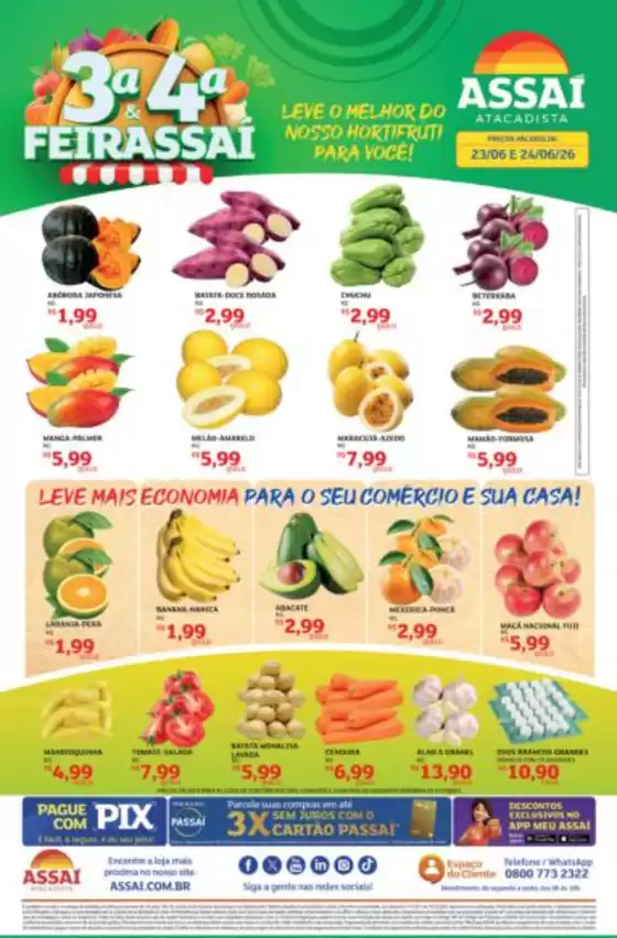 Catálogo Assaí Atacadista em Flexeiras | Encarte Assaí Atacadista 166844-519 | 2026-06-23T00:00:00.000Z - 2026-06-24T00:00:00.000Z