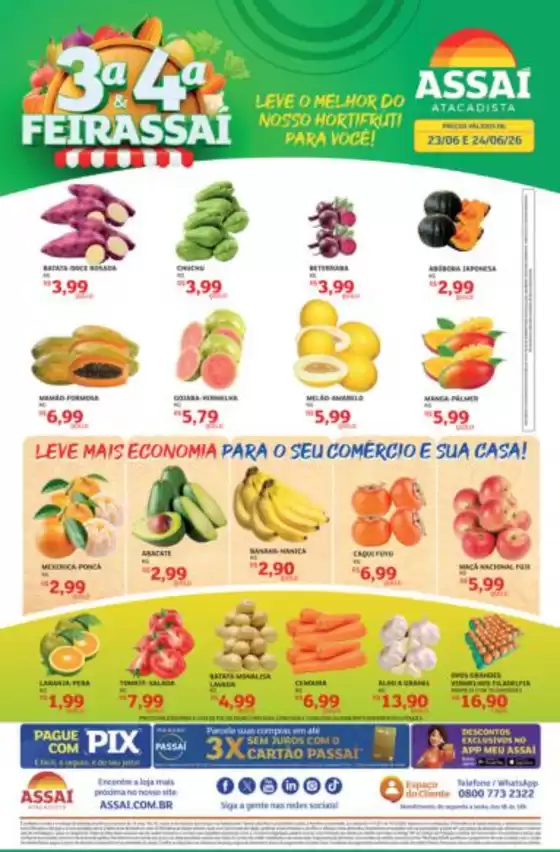 Catálogo Assaí Atacadista em Flexeiras | Encarte Assaí Atacadista 166845-517 | 2026-06-23T00:00:00.000Z - 2026-06-24T00:00:00.000Z