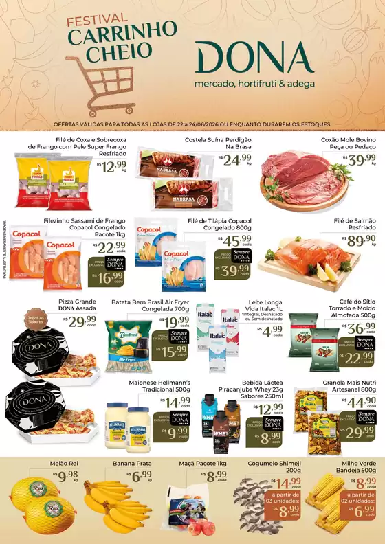 Catálogo Dona de Casa Supermercados | Festival CARRINHO -CHEIО | 2026-06-24T00:00:00.000Z - 2026-06-24T00:00:00.000Z