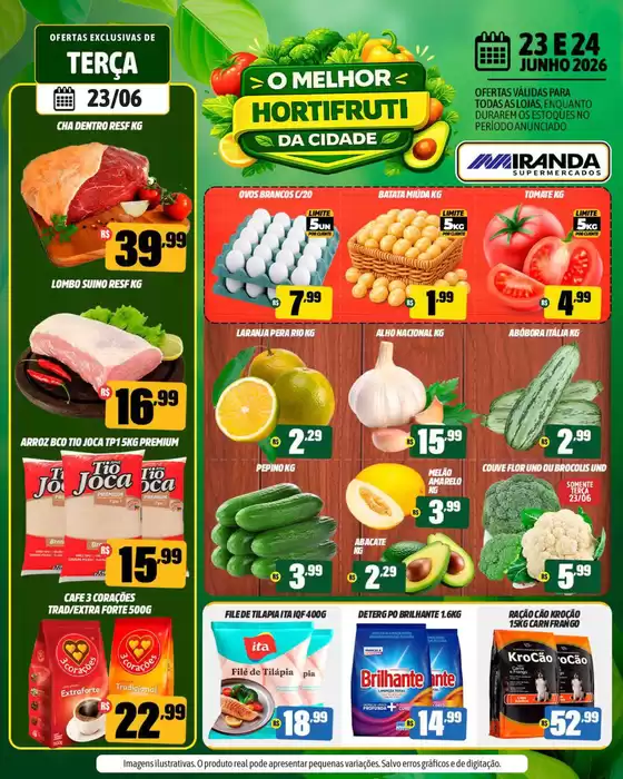 Catálogo Miranda Supermercados | O MELHOR HORTIFRUTI DA CIDADE | 2026-06-24T00:00:00.000Z - 2026-06-24T00:00:00.000Z