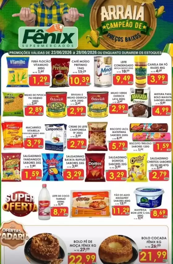 Catálogo Fênix Supermercados | ARRAIA CAMPEÃO DE | 2026-06-24T00:00:00.000Z - 2026-06-28T00:00:00.000Z