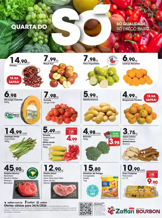 Catálogo Zaffari | Ofertas Quarta do Só | 2026-06-24T00:00:00.000Z - 2026-06-24T00:00:00.000Z