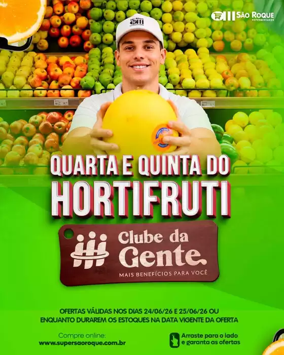 Catálogo São Roque Supermercados | Encarte São Roque Supermercados | 2026-06-24T00:00:00.000Z - 2026-06-25T00:00:00.000Z