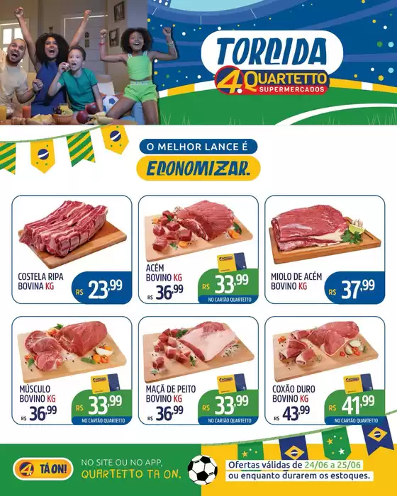 Catálogo Quartetto Supermercados | Encarte Quartetto Supermercados | 2026-06-24T00:00:00.000Z - 2026-06-25T00:00:00.000Z