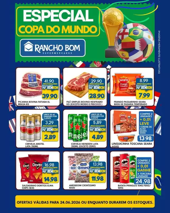 Catálogo Rancho Bom Supermercados | Ótima oferta para todos os clientes | 2026-06-24T00:00:00.000Z - 2026-06-24T00:00:00.000Z
