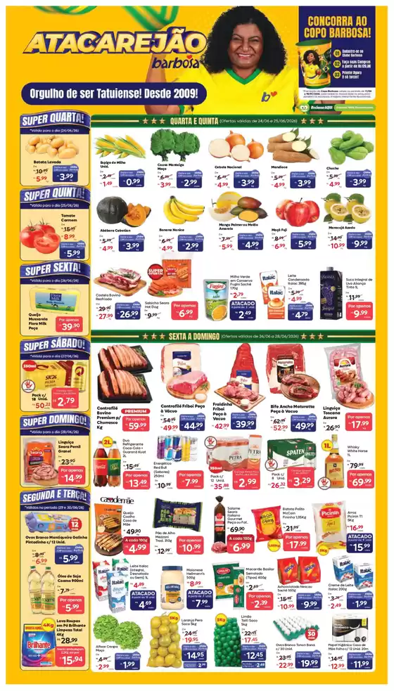 Catálogo Barbosa Supermercados | Ofertas Exclusivas Para A Loja Atacarejão | 2026-06-24T00:00:00.000Z - 2026-06-30T00:00:00.000Z