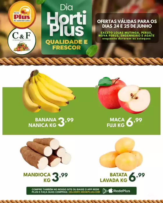 Catálogo Rede Plus Supermercados | Encarte Rede Plus Supermercados | 2026-06-24T00:00:00.000Z - 2026-06-25T00:00:00.000Z