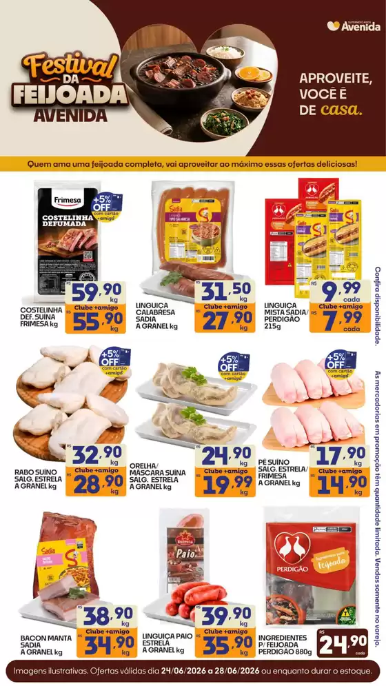 Catálogo Supermercados Avenida | Ofertas especiais atraentes para todos | 2026-06-24T00:00:00.000Z - 2026-06-28T00:00:00.000Z