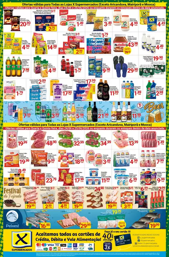 Catálogo X Supermercados | Melhores ofertas para compradores econômicos | 2026-06-24T00:00:00.000Z - 2026-06-25T00:00:00.000Z