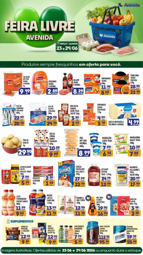 Catálogo Supermercados Avenida | Melhores ofertas para todos os caçadores de pechinchas | 2026-06-23T00:00:00.000Z - 2026-06-24T00:00:00.000Z