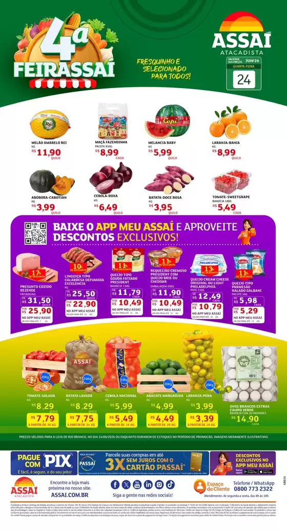 Catálogo Assaí Atacadista | Encarte Assaí Atacadista 48614-40 | 2026-06-24T00:00:00.000Z - 2026-06-24T00:00:00.000Z