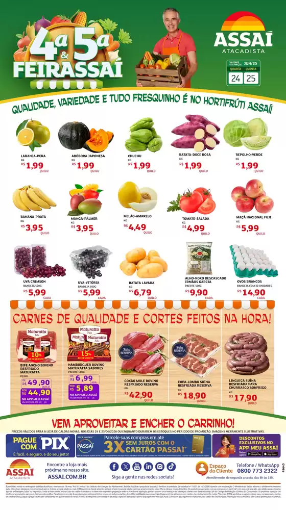 Catálogo Assaí Atacadista | Encarte Assaí Atacadista 48640-19 | 2026-06-24T00:00:00.000Z - 2026-06-25T00:00:00.000Z