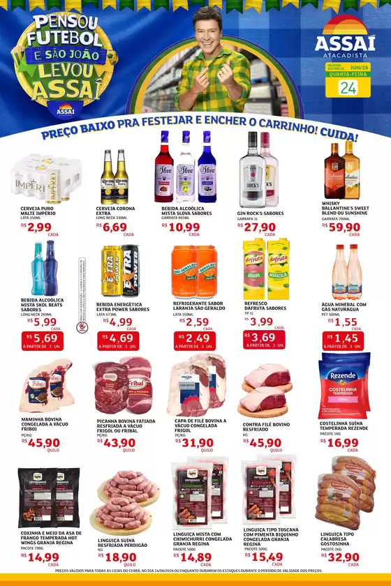 Catálogo Assaí Atacadista | Encarte Assaí Atacadista 47850-127 | 2026-06-24T00:00:00.000Z - 2026-06-24T00:00:00.000Z