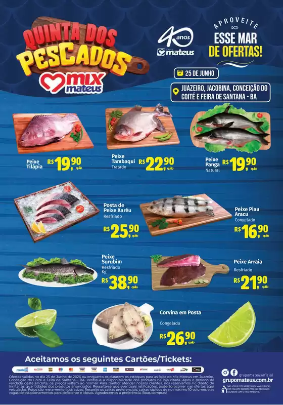 Catálogo Supermercados Mateus | Quinta dos Pescados | 2026-06-23T00:00:00.000Z - 2026-06-25T00:00:00.000Z