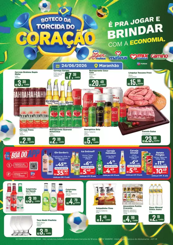 Catálogo Supermercados Mateus | Boteco da Torcida do Coração | 2026-06-23T00:00:00.000Z - 2026-06-24T00:00:00.000Z