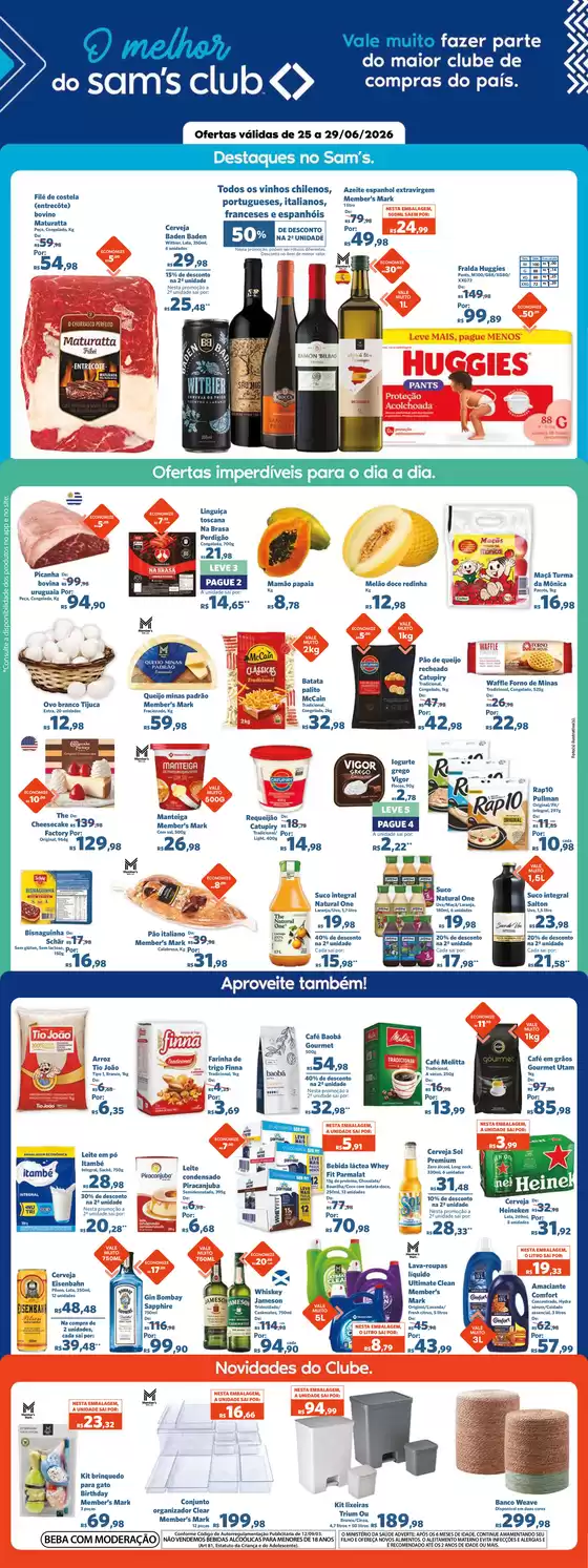 Catálogo Sam's Club | Novas ofertas para descobrir | 2026-06-25T00:00:00.000Z - 2026-06-29T00:00:00.000Z