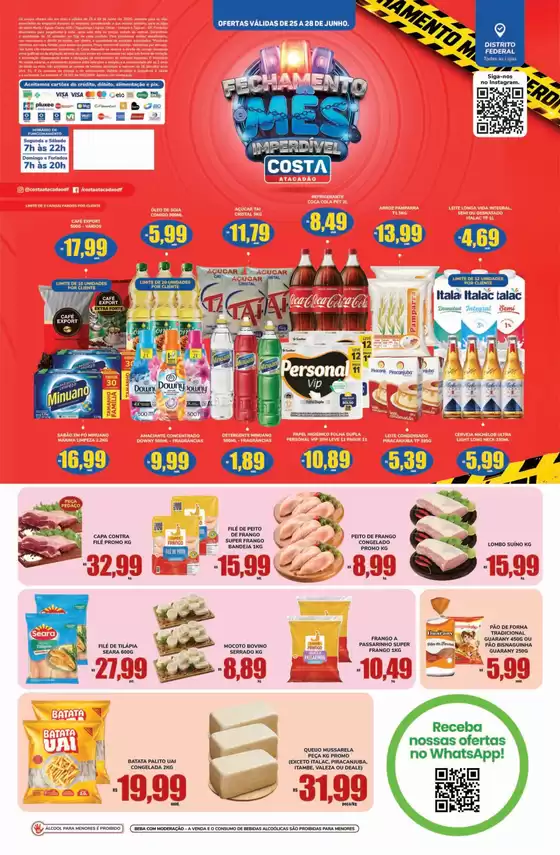 Catálogo Costa Atacadão | Novas ofertas para descobrir | 2026-06-25T00:00:00.000Z - 2026-06-28T00:00:00.000Z