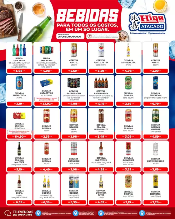 Catálogo Higa Atacado | Higa atacado folheto bebidas 20260625 20260629 SGlbU1bPrcQ3 | 2026-06-25T00:00:00.000Z - 2026-06-29T00:00:00.000Z