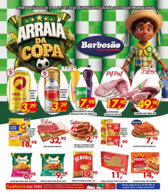 Catálogo Barbosão Extra Supermercados | Ofertas Barbosão Extra Supermercados | 2026-06-25T00:00:00.000Z - 2026-06-29T00:00:00.000Z