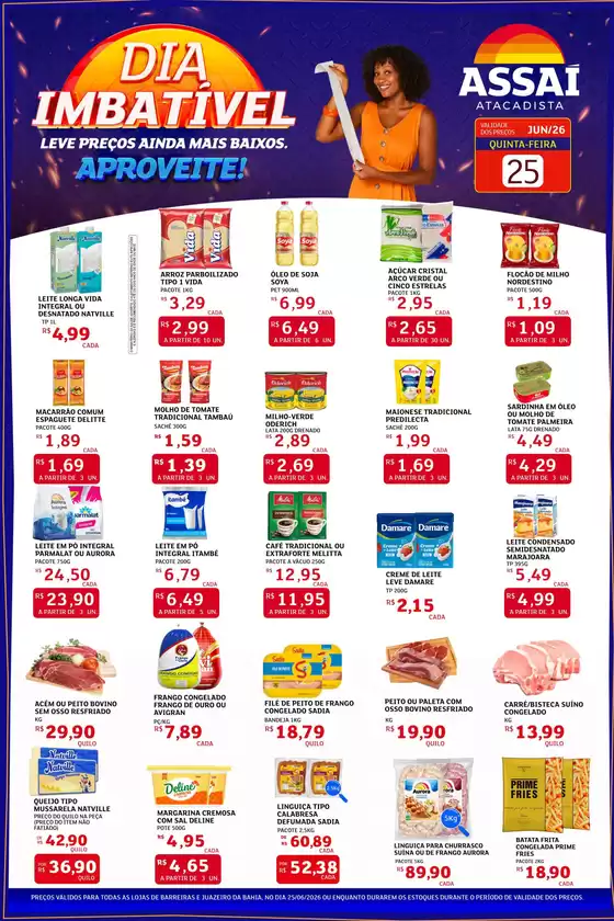 Catálogo Assaí Atacadista | Encarte Assaí Atacadista 48729-915 | 2026-06-25T00:00:00.000Z - 2026-06-25T00:00:00.000Z