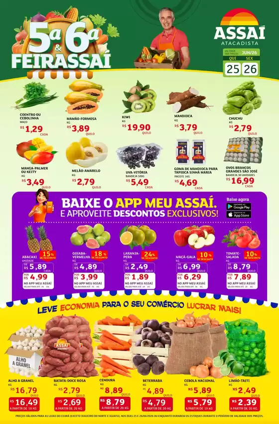 Catálogo Assaí Atacadista | Encarte Assaí Atacadista 47854-88 | 2026-06-25T00:00:00.000Z - 2026-06-26T00:00:00.000Z