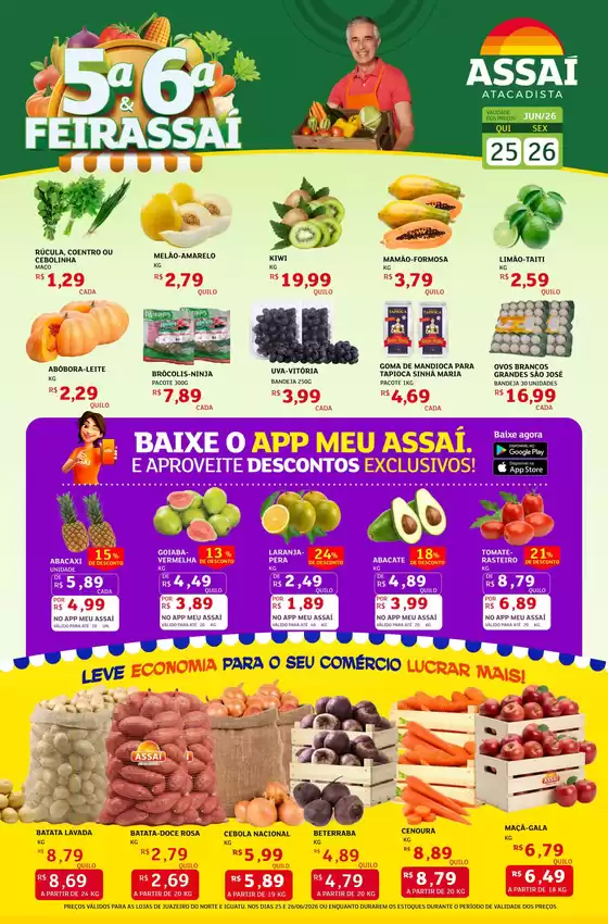 Catálogo Assaí Atacadista | Encarte Assaí Atacadista 47854-89 | 2026-06-25T00:00:00.000Z - 2026-06-26T00:00:00.000Z